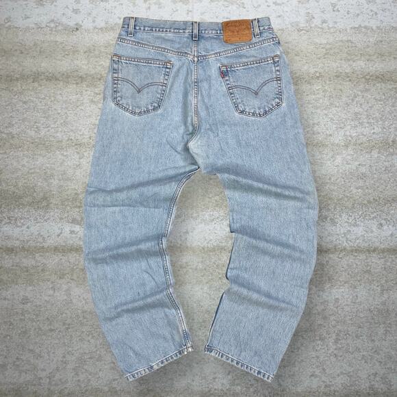 Levi's Other - Vintage Levis Jeans 505 Regular Straight Leg Fit Light Wash 100% Cotton 90s